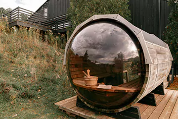 panoramic view sauna in Port Hope, ON
