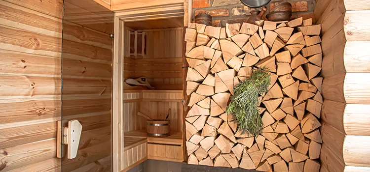 Eucalyptus Wood Sauna Walls Repair And Installation in Port Hope, ON