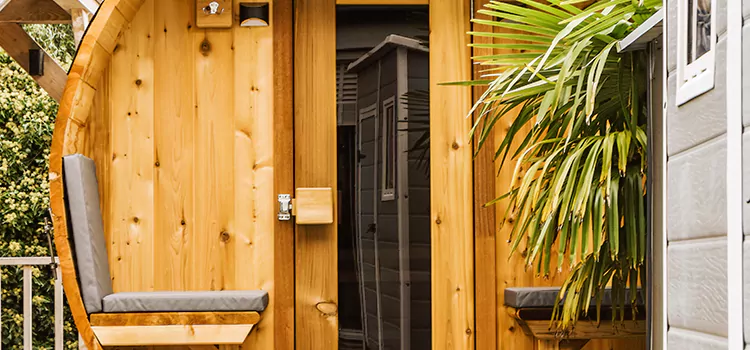 Wood-fired Outdoor Residential Sauna Installation in Port Hope, Ontario