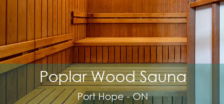  Poplar Wood Sauna Port Hope - ON