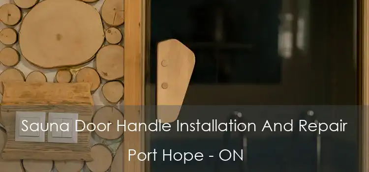  Sauna Door Handle Installation And Repair Port Hope - ON