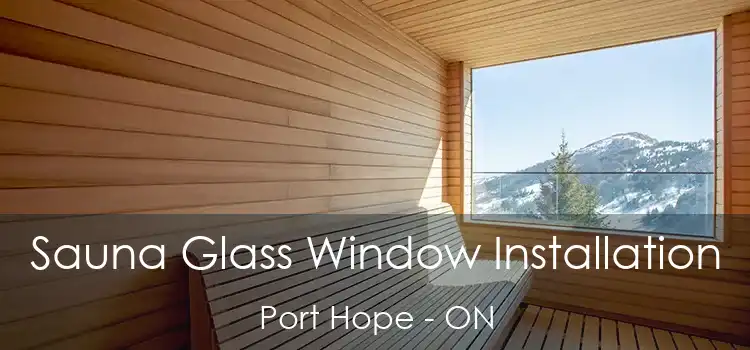  Sauna Glass Window Installation Port Hope - ON